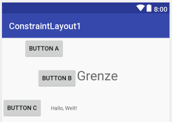 ConstraintLayout: Barriere 2