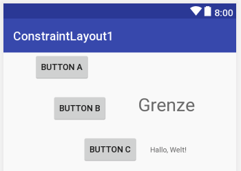 ConstraintLayout: Barriere
